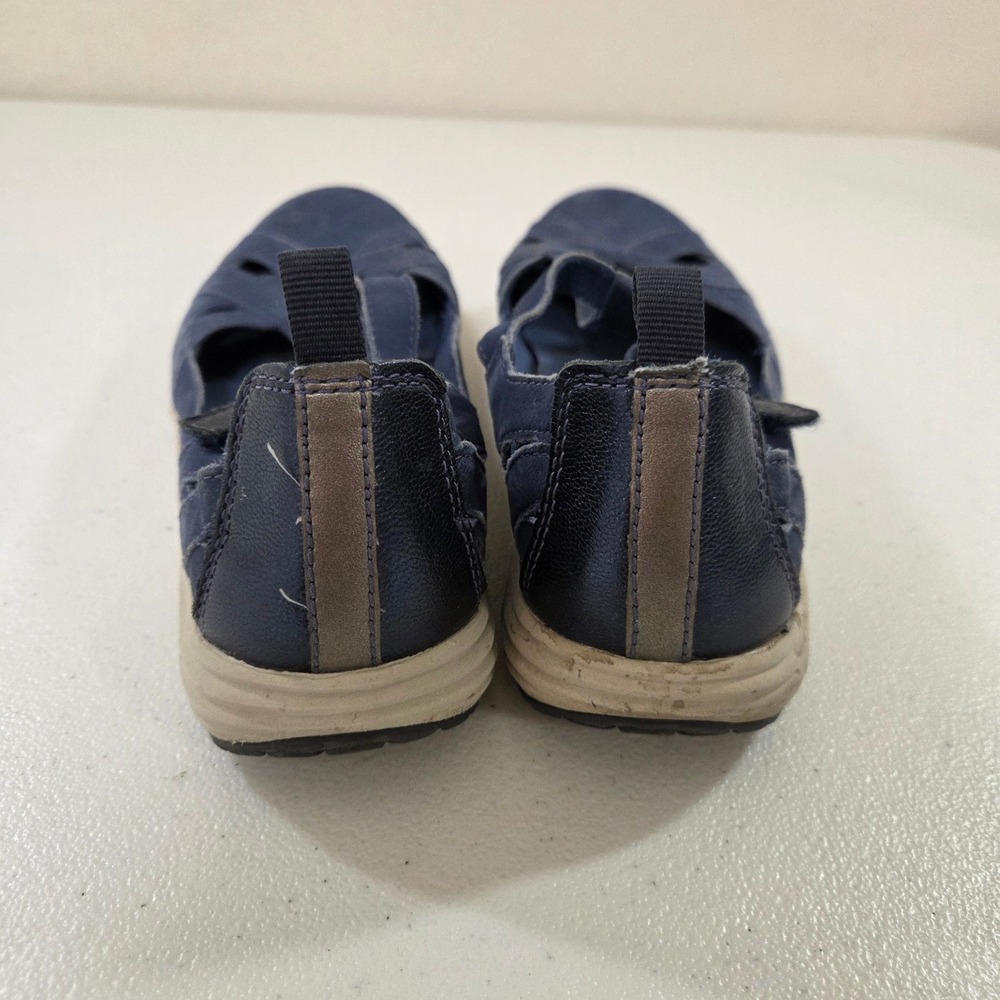 Aravon CH1938 Womens Navy Blue Leather Mary Jane Fisherman Comfort Shoes 9.5 B - Picture 3 of 7